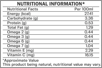 Srishma Sea Buckthorn Juice, Himalayan Berry, Enrich With Omega 3,6,9 & 7 (500 ml) - Image 2