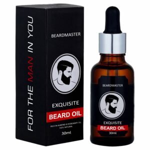 BEARDMASTER Exquisite Beard Oil – Natural Beard Growth Oil for Thicker, Shinier & Healthier Beard (30ml)