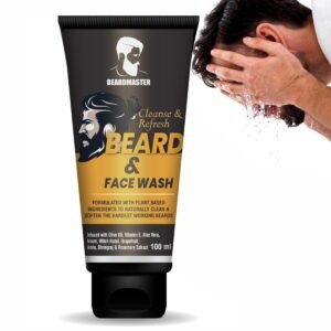 BEARDMASTER Cleanse & Refresh Beard & Face Wash – Deep Cleansing Beard Shampoo for Men (100ml)