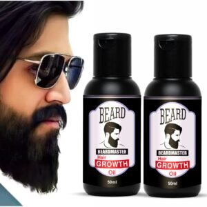 Beardmaster Beard Hair Growth Oil – Natural Beard Growth Serum for Thicker, Healthier & Fuller Beard (50ml) Pack Of 2